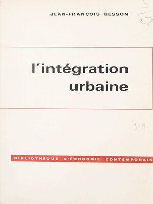 cover image of L'intégration urbaine